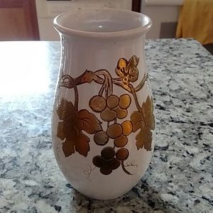 Italian Handmade Grape Gold 8 x 5" Vase New!